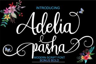 Adelia Pasha: A Playful Script Font for Branding