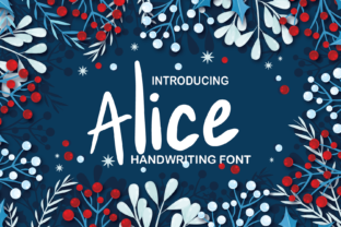 Alice: A Modern Handwritten Font for Editorial Design