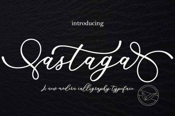 Astaga: A Modern Script Font for Elegant Editorial Design