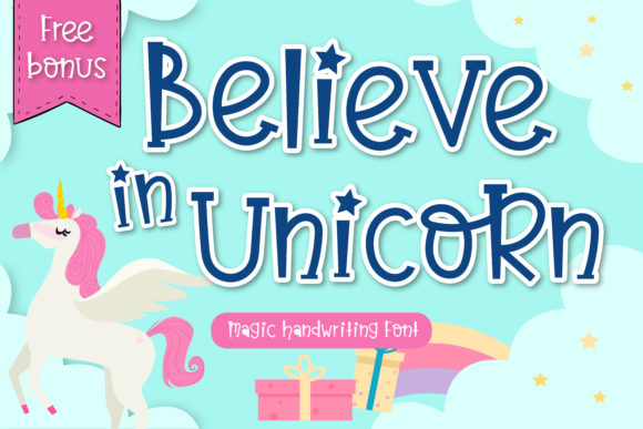 Believe in Unicorn: A Whimsical Font for Digital Creators