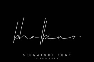 Bhalbino: A Modern Script Font for Editorial Design