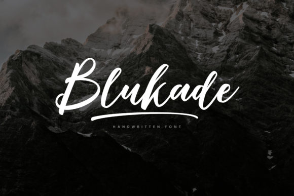 Blukade: A Handwritten Typeface for Editorial Grace
