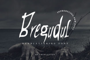 Bregudul: A Handwritten Font for Spooky Editorial Design