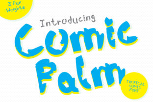 Comic Palm Typeface for Editorial Design