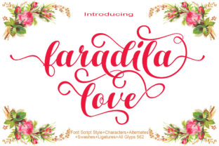 Faradila Love: A Script Font for Elegant Campaigns