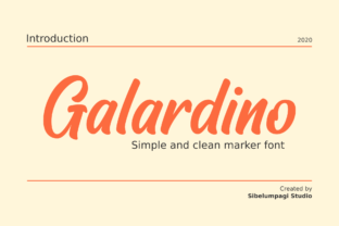 Galardino: A Versatile Handwritten Font for Web Design