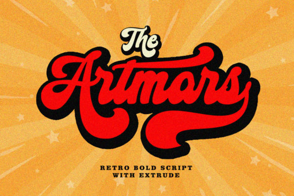 The Artmars Font: A Vintage Script for Branding