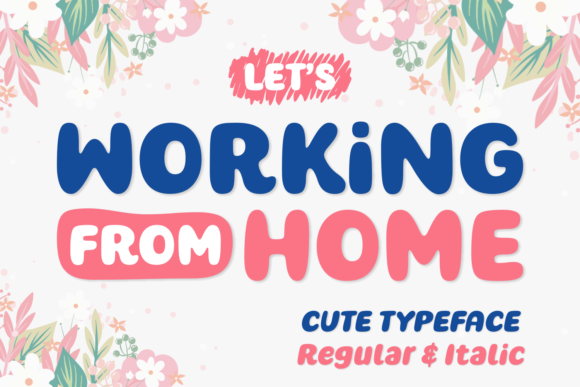 Working from Home Font for Crafters